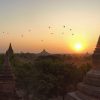 Keindahan Matahari Terbit di Candi Bagan, Myanmar