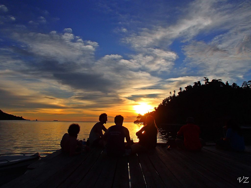 sunset pulau togean
