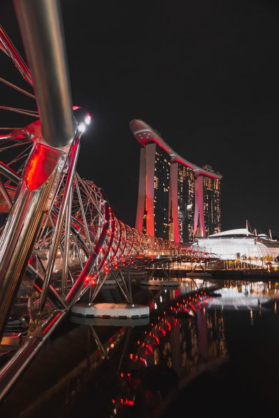 helix bridge tempat wisata di singapura