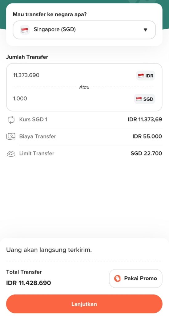 Send money from Indonesia to overseas Flip