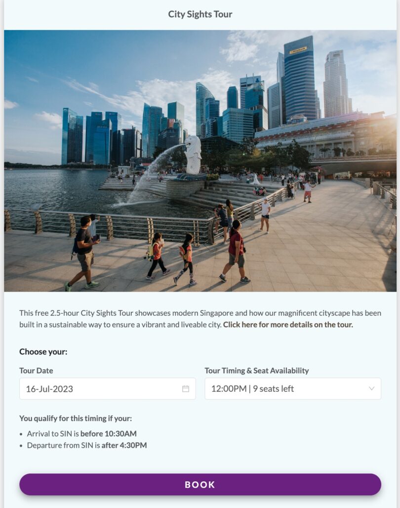 free transit to singapore