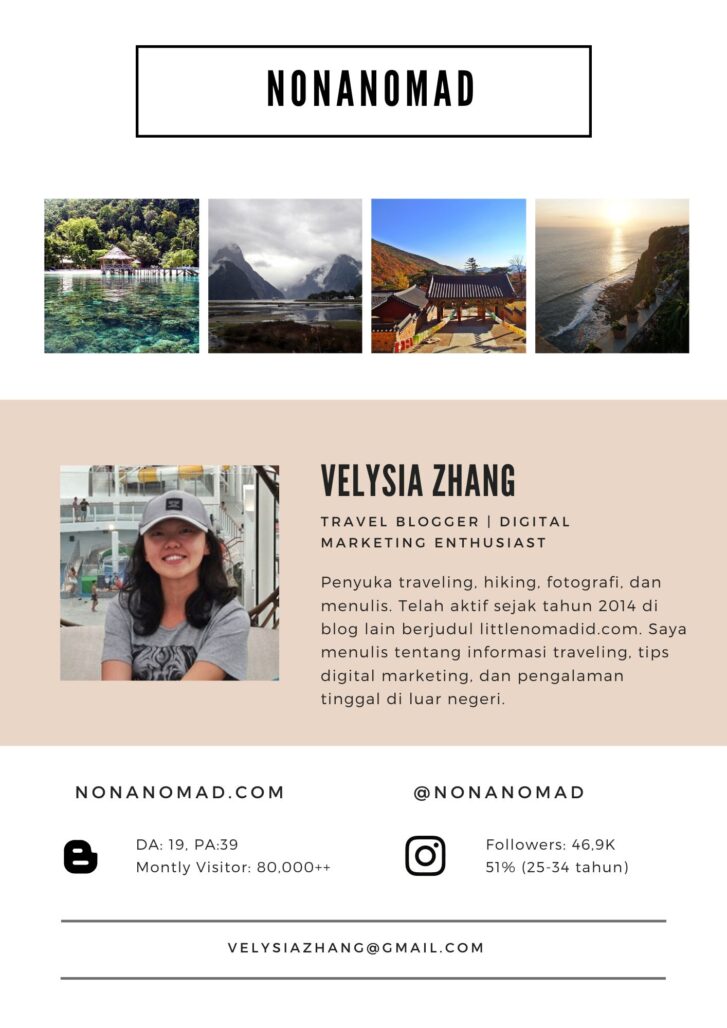 kerja sama travel blogger indonesia nonanomad